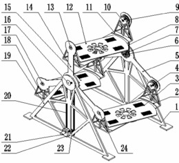 一种三车位立体停车全方位展示台