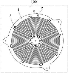 一种逐圈反向绕制的电磁加热线盘及电磁炉
