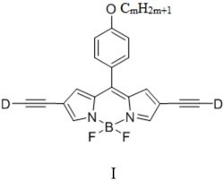 一种基于乙炔基桥联的D‑π‑A‑π‑D型BODIPY类衍生物及其制备方法