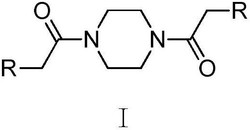 一种双‑(2‑胺基乙酰)‑哌嗪酰胺类衍生物润滑油添加剂及其制备方法