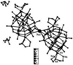 二乙烯三胺钒(Ⅲ)-钨(VI)-钒(IV)-氧簇合物及其合成方法