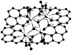 2-醛基-8-羟基喹啉缩-1,3二氨基-2-丙醇席夫碱四核镝簇合物及其合成方法