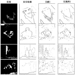 一种基于颜色拮抗感受野及黑白通道的轮廓检测方法