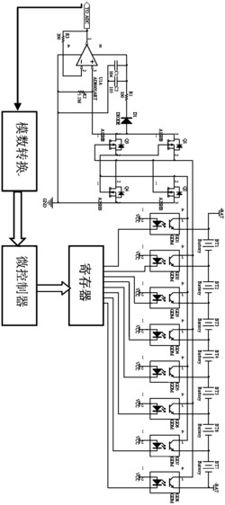 一种动力电池组单体电压监测电路