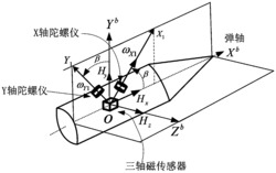 适用于旋转弹初始姿态和速度联合测量方法