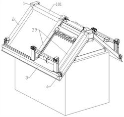 一种房顶斜面三自由度自动除雪设备