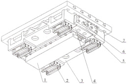 用于直线电机安装的数控机床分体式工作台