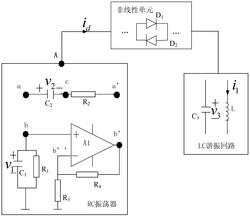 RC振荡器和LC谐振回路构成的混沌电路