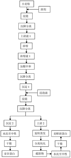 一种小麦醇溶蛋白和谷蛋白及制备方法与应用