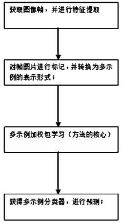 面向在线不确定图像识别的多示例加权包学习方法