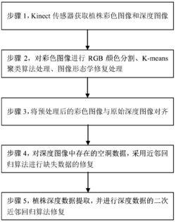 一种对Kinect植株彩色和深度检测图像的修复方法