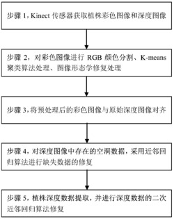 一种对Kinect植株彩色和深度检测图像的修复方法