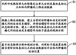 基于粒子滤波的放疗机器人肿瘤运动估计预测系统及方法