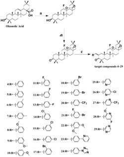 一种齐墩果酸衍生物及其制备方法和应用