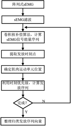 一种半自动的阵列式表面肌电信号分解方法