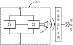 一种基于刷卡机开门并呼叫电梯和照明的电路及实现方法