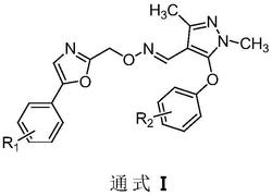 一种含5-芳基噁唑结构的吡唑肟醚类化合物的制备和应用