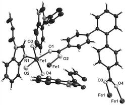 一种含铁的金属-有机配位聚合物及制备方法与应用