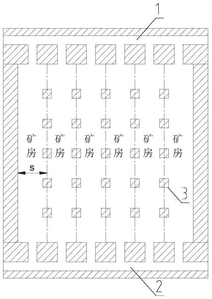 一种缓倾斜空区顶底板残矿回采方法