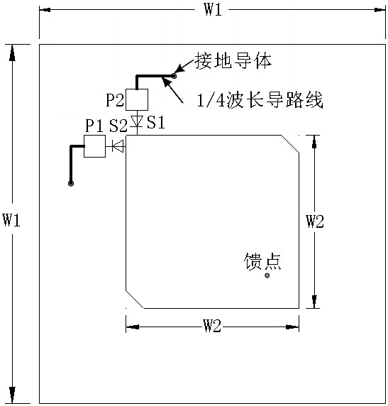 一种线-圆极化可重构天线的防雷方法