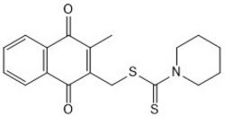 哌啶-1-二硫代甲酸-3-甲基-1，4-二氧-1，4-二氢萘-2-甲基酯的用途