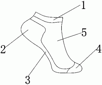 一种具有清凉降温的一次性旅行袜