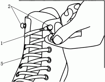 一种单手即可系上鞋带的装置