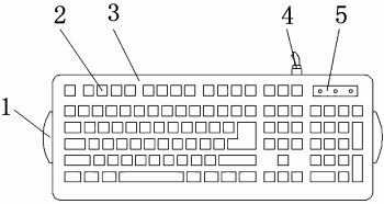 一种便于清洁的计算机键盘