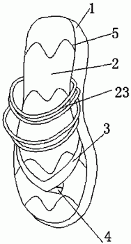 一种沙滩拖鞋