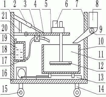 可移动建筑陶瓷片破碎装置