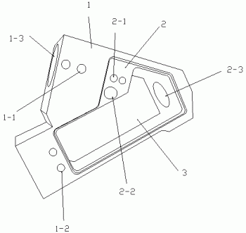 一种液料预混机工作台槽形连接件