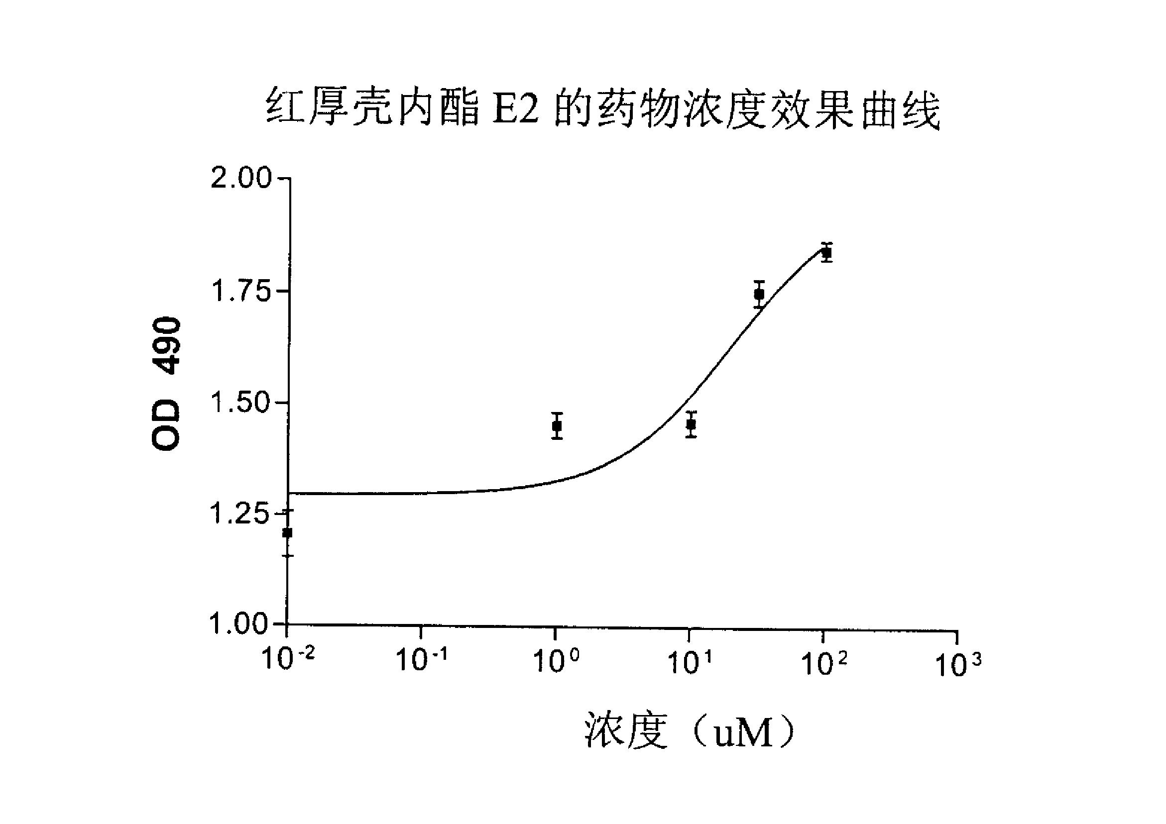 红厚壳内酯E2的制备方法及其在制备抗SARS的药物中的应用