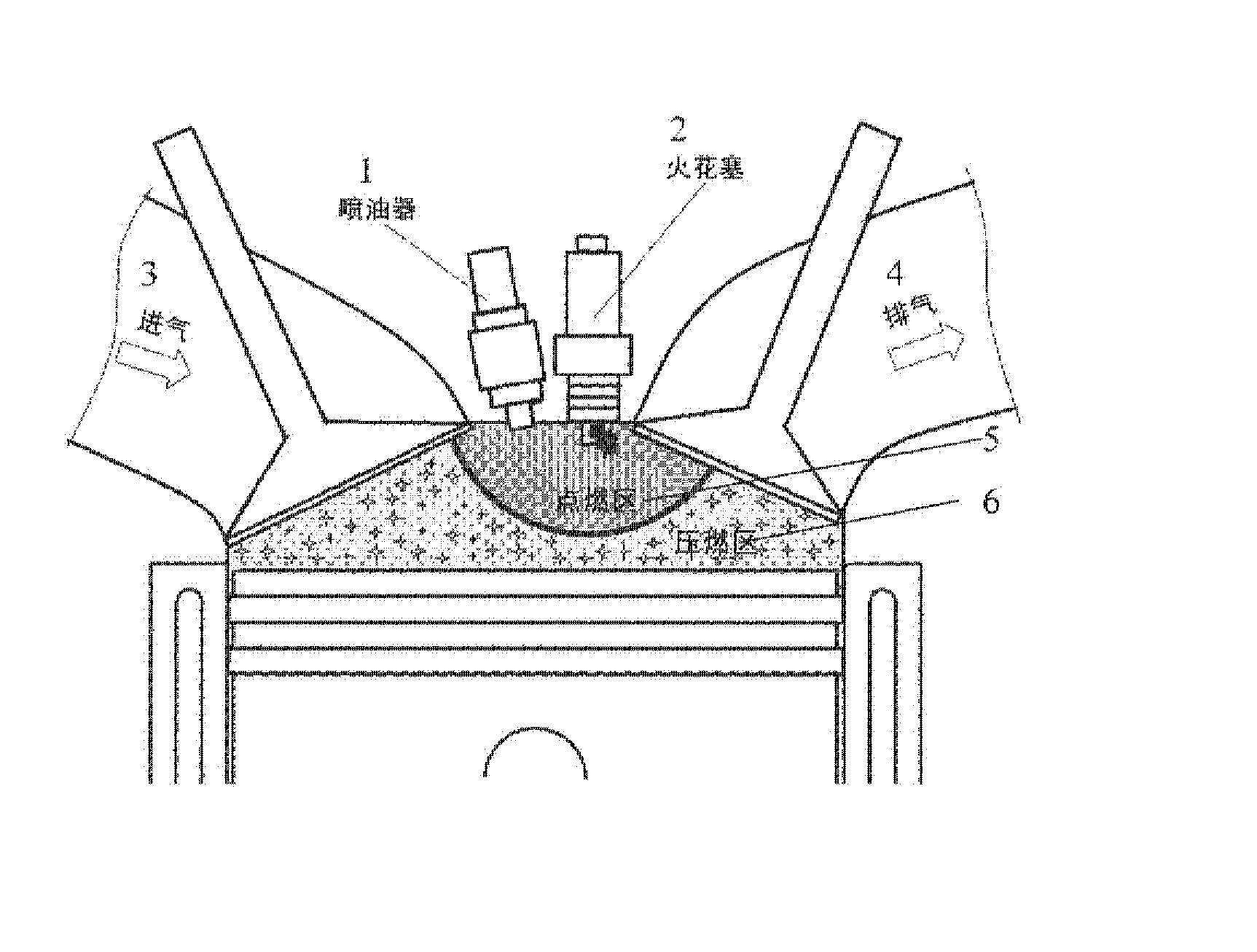 一种汽油机火花点火激发均质压燃燃烧及控制方法