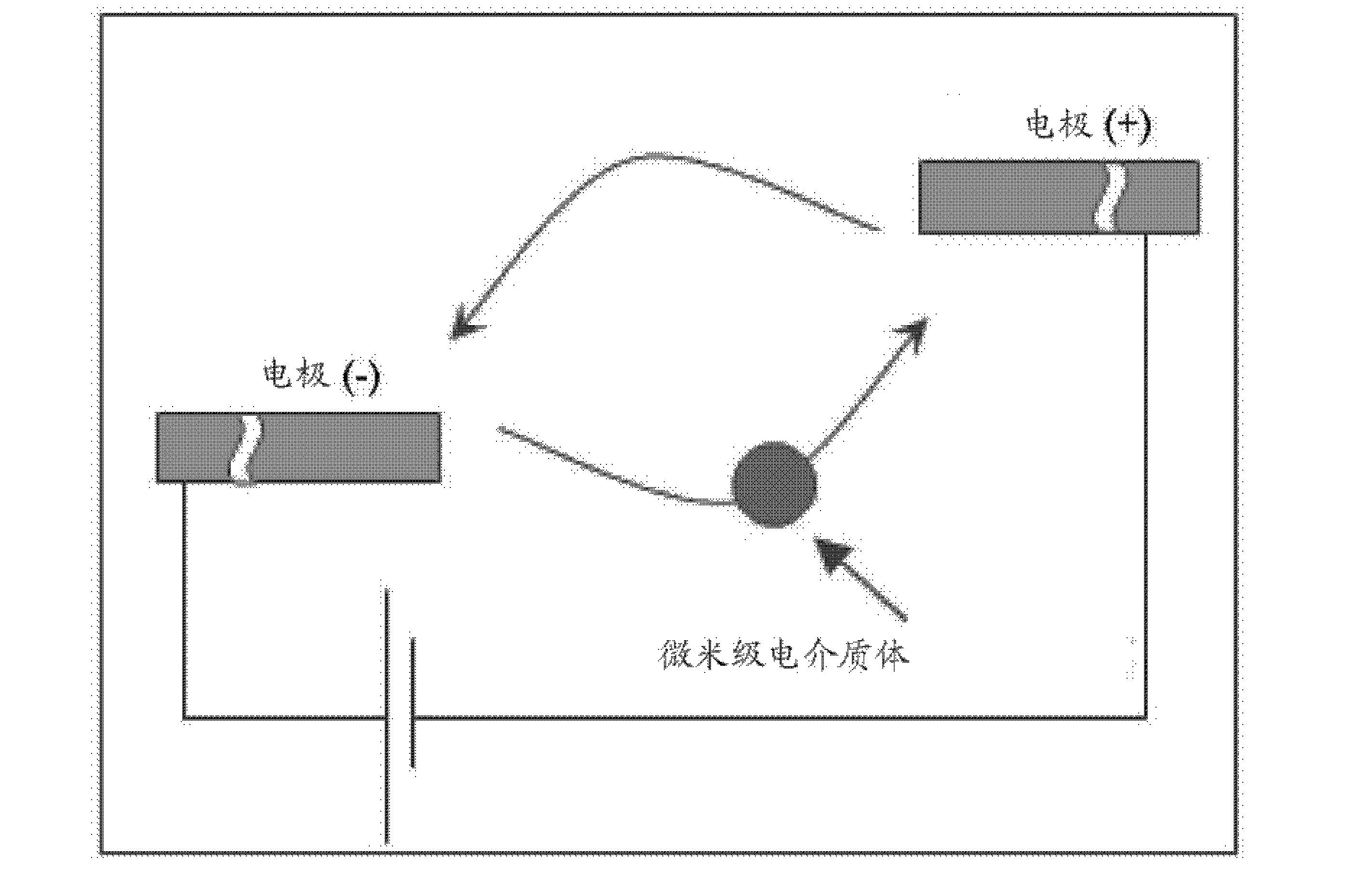 通过恒定电场传输微米级物体以及获得机械功