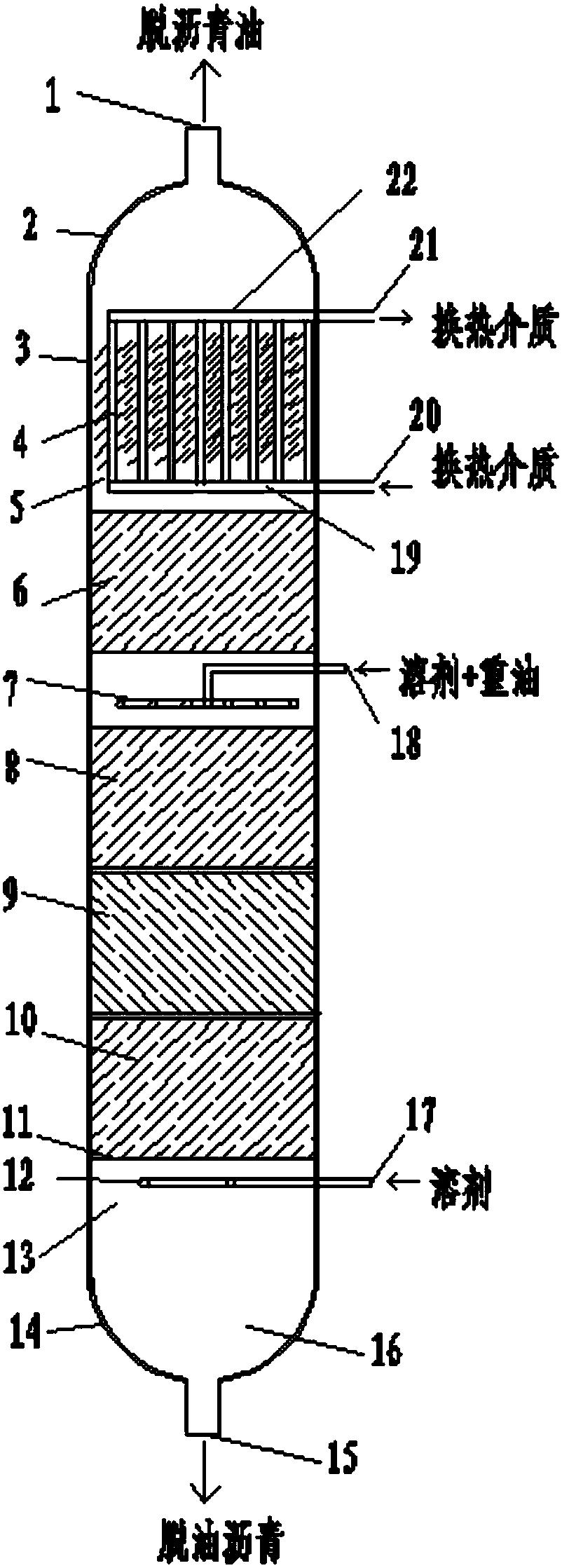 一种溶剂脱沥青抽提塔和溶剂脱沥青的方法