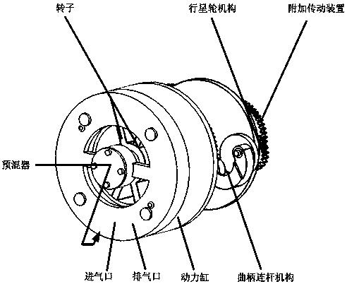 旋壳式无停顿旋转摆发动机