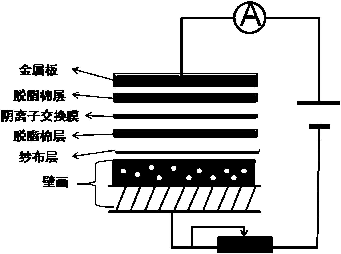 除去馆藏壁画中有害可溶性盐的方法