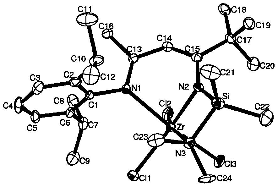 β-二亚胺硅桥二甲胺基锆催化剂及其制备
