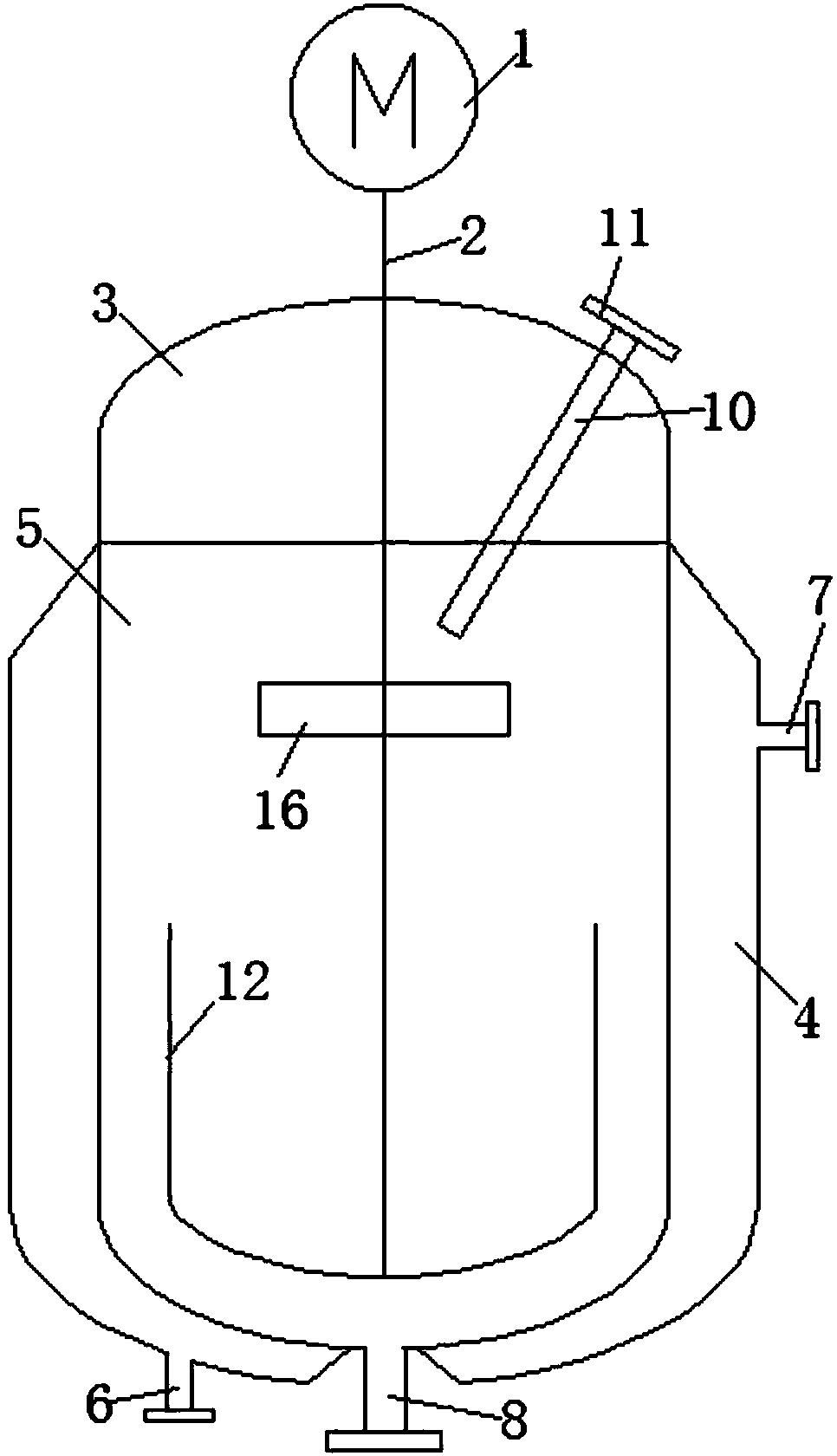 双体环戊二烯裂解釜进料甩料装置