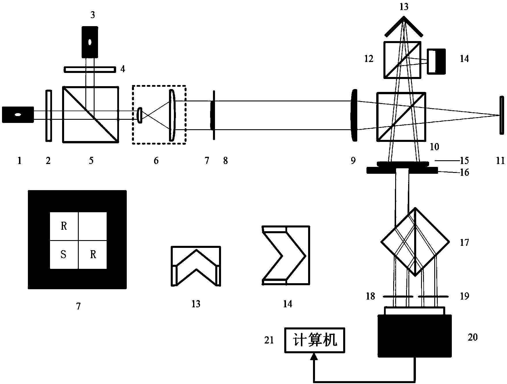 一种基于视场反转共路数字全息的琼斯矩阵参量同步测量装置与方法