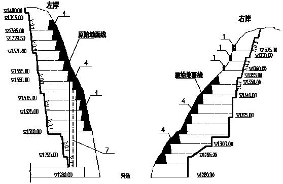 一种水电工程坝肩高陡边坡控制粉尘的开挖方法