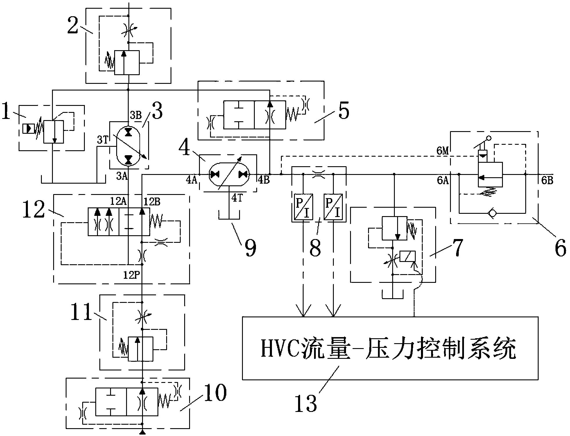 一种液压变压器降压节能型液粘调速离合器液压系统