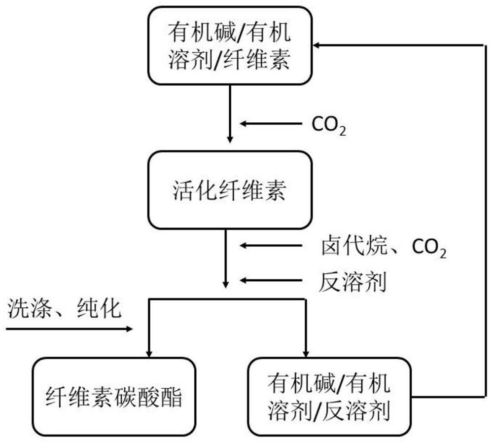 纤维素碳酸酯材料的合成方法及纤维素碳酸酯材料的应用