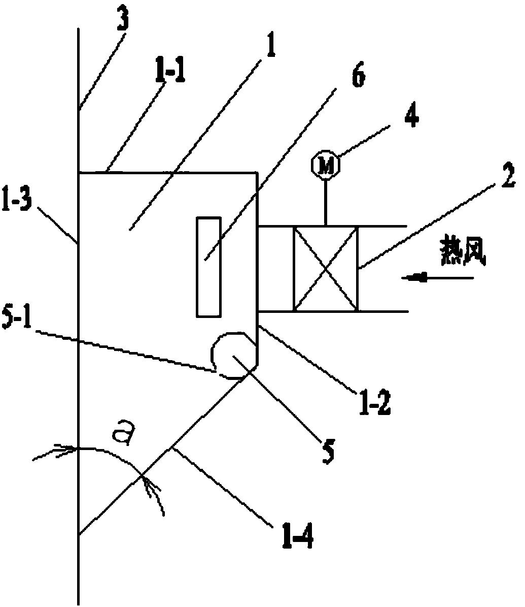 一种防积灰的贴壁风风箱