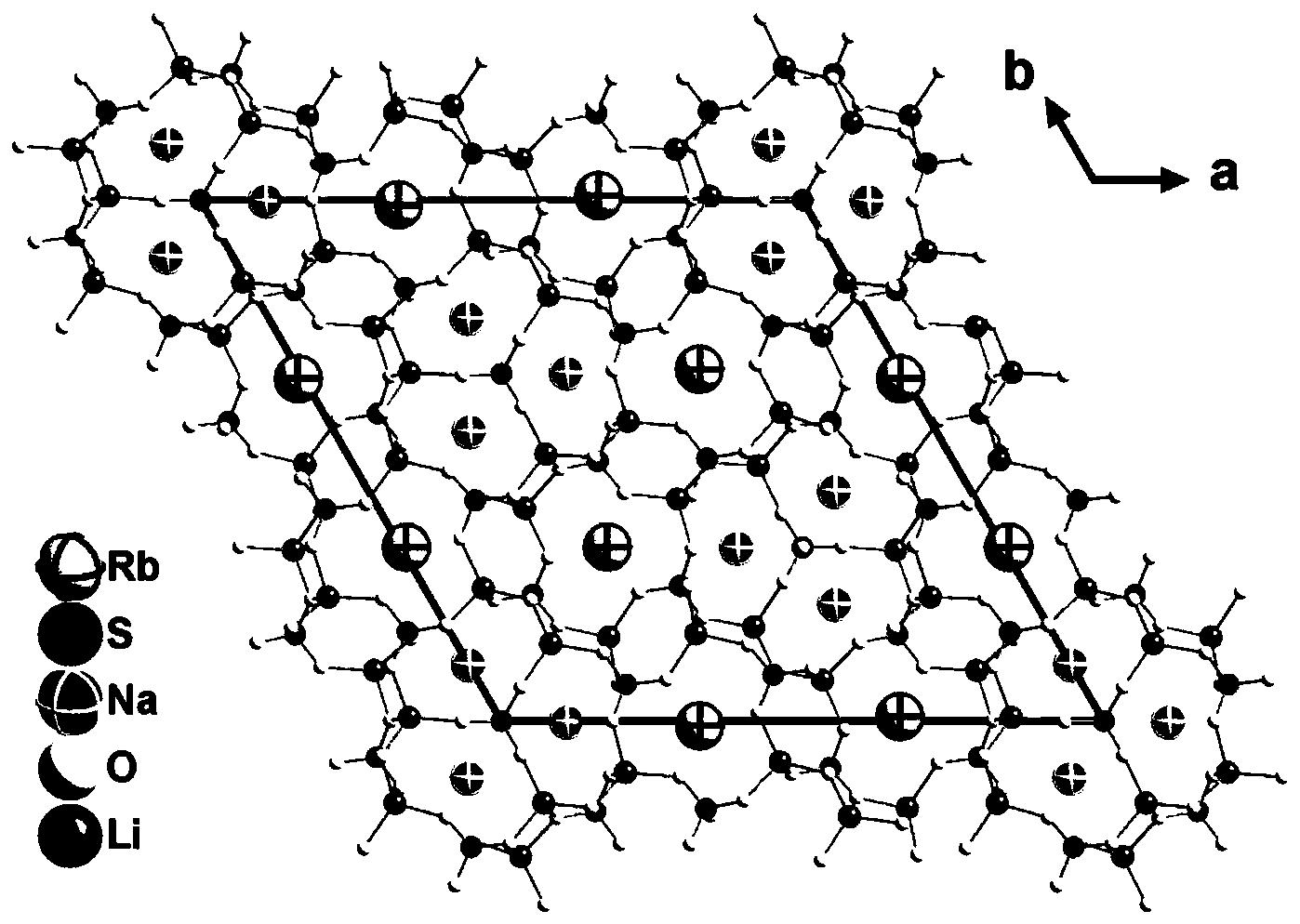 LiNaRb(SO)化合物、非线性光学晶体及其制法和用途