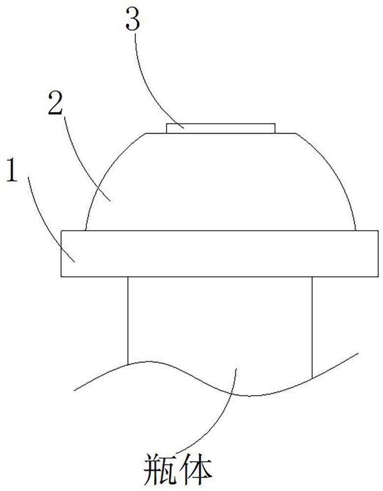 一种一次性真空瓶盖及其开盖方法