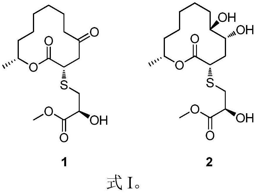 一种硫代大环内酯化合物及其制备方法和抗水产病害菌活性应用