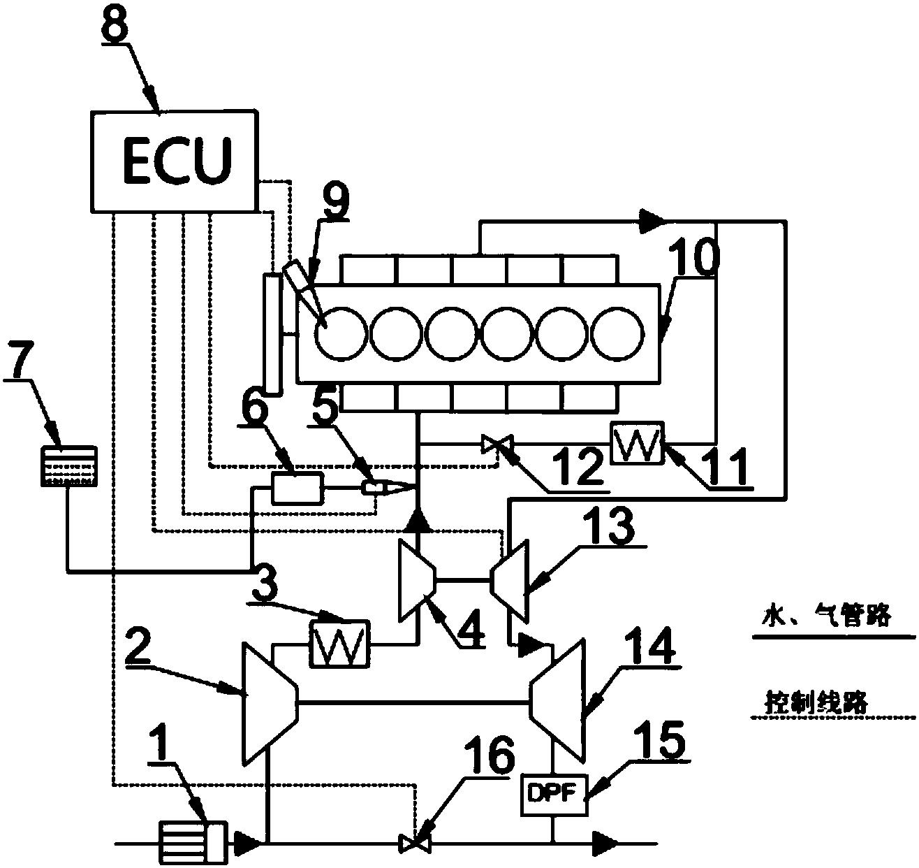 一种具有进气道喷水功能的清洁发动机