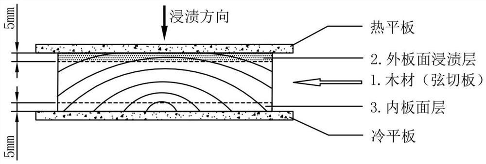 一种环保稳定型表层浸渍木材及其制备方法