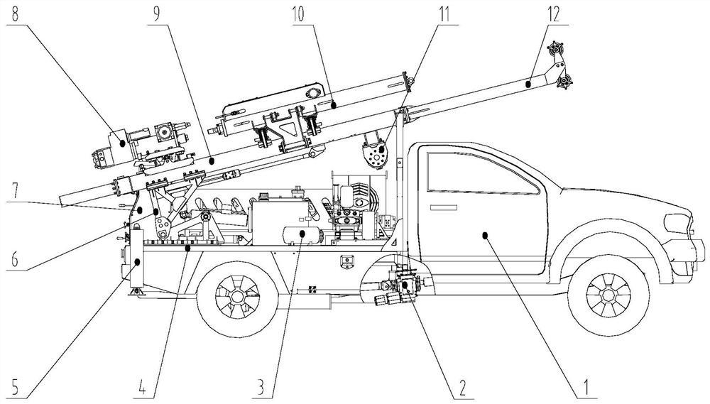 一种皮卡装载式地质调查钻机